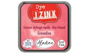 ALMOHADILLA DE TINTA SECADO RAPIDO IZINK DYE ROJO (GRENADINE) ALADINE