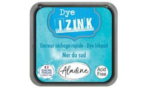 ALMOHADILLA DE TINTA SECADO RAPIDO IZINK DYE AZUL MAR