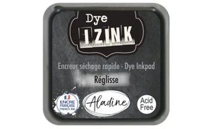 ALMOHADILLA DE TINTA SECADO RAPIDO IZINK DYE NEGRO (REGLISSE)