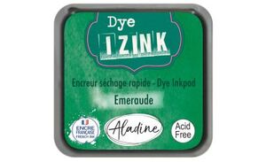 ALMOHADILLA DE TINTA SECADO RAPIDO IZINK DYE VERDE (EMERAUDE)