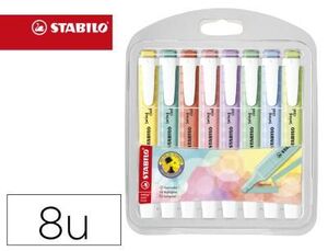 ROTULADOR STABILO FLUORESCENTE FINO SWING COOL PASTEL 8 U
