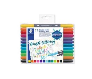 ROTULADOR DOBLE PUNTA LETTERING 12C STAEDTLER