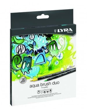 ROTULADOR ACUARELABLE PINCEL 12 U. LYRA DOBLE PUNTA
