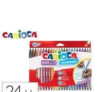 ROTULADOR CARIOCA BIRELLO DOBLE PUNTA 24 COLORES SURTIDOS