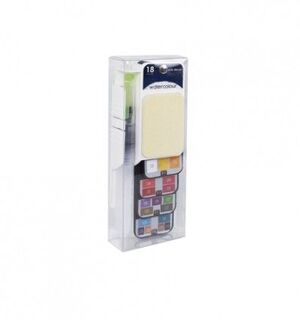 PALETA ABANICO ACUARELAS 18 U. ARTIS DECOR