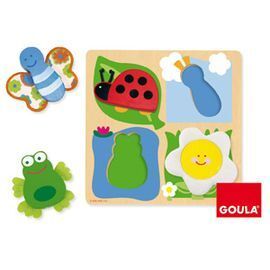 PUZZLE MADERA GRANJA/TELA GOULA
