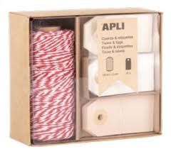 PACK ROLLO CUERDA + ETIQUETAS NATURE APLI