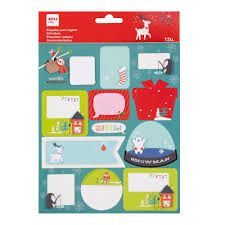 ETIQUETAS REGALO BOLA DE NIEVE