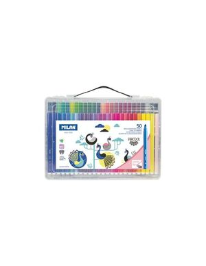 MALETIN 50 ROTULADORES PUNTA CONICA