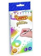 ROTULADORES 8C GLITTER COL.SURT.JOVI