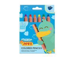 LAPICES MADERA 6 COLORES JOVI MY FIRST COLORED PENCIL