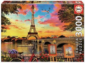 PUZZLE 3000 PUESTA DE SOL EN PARIS