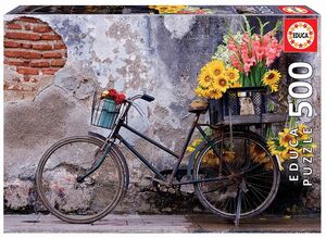 PUZZLE 500 BICICLETA CON FLORES