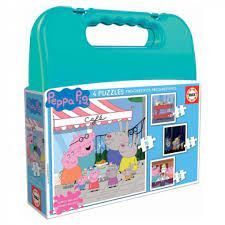 PUZZLE PROGRESIVO PEPA PIG MALETA VERDE EDUCA