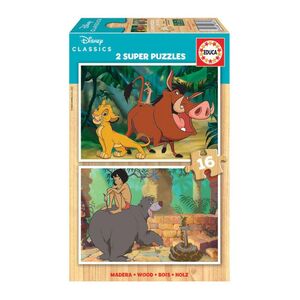 PUZZLE 2*16 DISNEY CLASSICS MADERA EDUCA