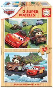 PUZZLE 2*25 CARS MADERA EDUCA