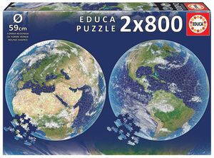 PUZZLE 2*800 PLANETA TIERRA REDONDO