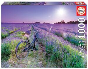 PUZZLE 1000 BICICLETA CAMPO LAVANDA