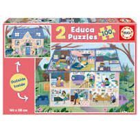 PUZZLE 2*100 CASA INTERIOR/EXTERIOR