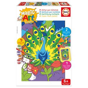 PINTAR CON NUMEROS PAVO REAL