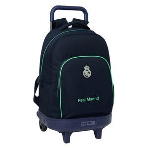 MOCHILA GDE CON RUEDAS COMPACT EXTRAIBLE REAL MADRID