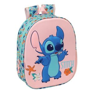 MOCHILA 3D STITCH ROSA SAFTA