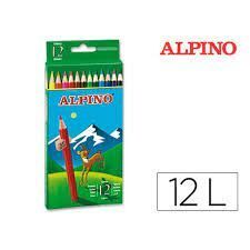 LAPICES 12 COLORES ALPINO 654  LARGO