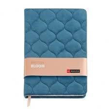 CUADERNO A5 LISO TERCIOPELO AZUL BR.BLOOM