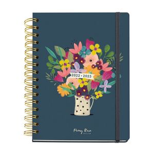 AGENDA ESCOLAR 4º D/P DOTS PEONY ROSE 22-23 MIQUELRIUS