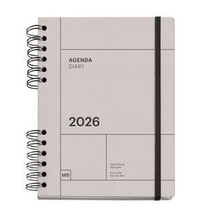 AGENDA 4º PLUS DP WO GRIS 2026