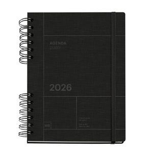 AGENDA 4º PLUS DP WO NEGRA 2026