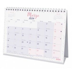 CALENDARIO SOBREMESA ESCRIBIR CHIC MORADO 24