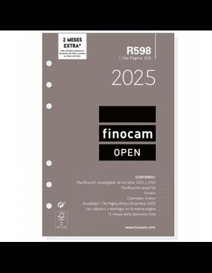 RECAMBIO AGENDA R598 DP 25