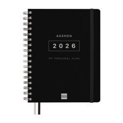 AGENDA TEMPUS 16M 4ºSV NEGRA 25-26