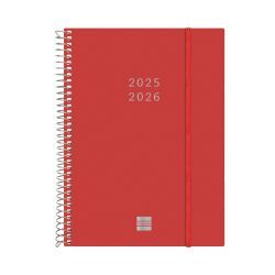 AGENDA ESCOLAR ESP 18M 4ºSV ROJA 25-26