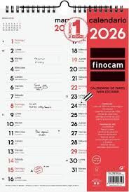 CALENDARIO PARED DOS COLUMNAS M 2026
