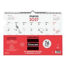 CALENDARIO NEUTRO 16M PARED L FINOCAM