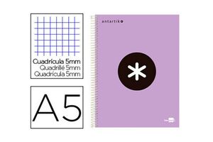 CUADERNO LIDERPAPEL A5 ANTARTIK LAVANDA CP