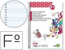 BLOC MUSICA Fº NATURAL LIDERPAPEL 3MM