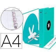 CARPETA A4 4A 40MM. MIXTAS LIDERPAPEL ANTARTIC MENTA
