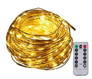 GUIRNALDA 50 LUCES LED CON PILA Y MANDO