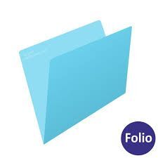 SUBCARPETAS Fº AZUL ELBA 185G.