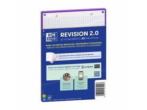 FICHA DE REVISIÓN 2.0 A5 CUADRICULADA OXFORD LILA 400198777 (30 UN)