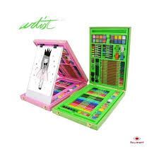 MALETIN DIBUJO MADERA 100 PZAS VERDE