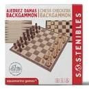 AJEDREZ, DAMA BACKGAMMON S.O.S.TENIBLES