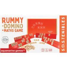 RUMMY + DOMINO + MATHS GAME SOSTENIBLES