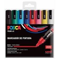 ESTUCHE 8 ROTULADORES POSCA PC5M