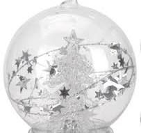 BOLA CRISTAL 8CM LUZ LED SURTIDAS