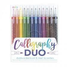 ROTULADORES CALLIGRAPHI MARKERS 12C DUO
