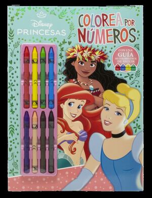 PRINCESAS. COLOREA POR NÚMEROS CON CERAS